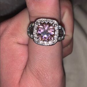 Pink gem ring
